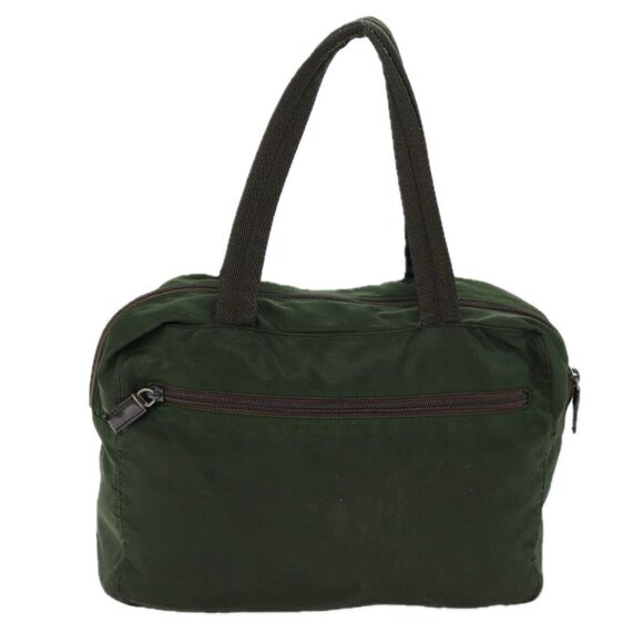 PRADA Hand Bag Nylon Khaki Auth ac2986 - Picture 2 of 16